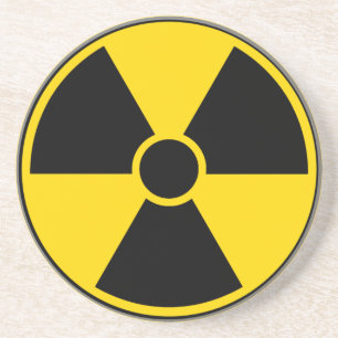Radiation Hazard Sign Coaster