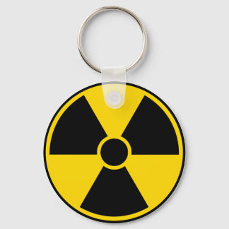 Radiation Hazard Sign Keychain