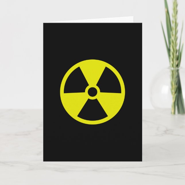 Radiation sign alert card (Front)