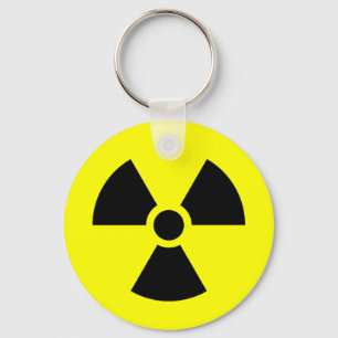 Radiation Sign Key Chain
