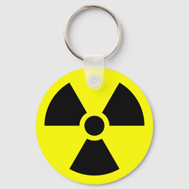 Radiation Sign Keychain (Front)