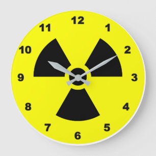 Radiation Sign Wall Clock