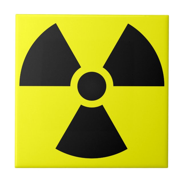 Radiation Small (4.25" x 4.25") Ceramic Photo Tile (Front)