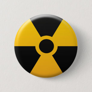 Radiation Symbol 2 Inch Round Button