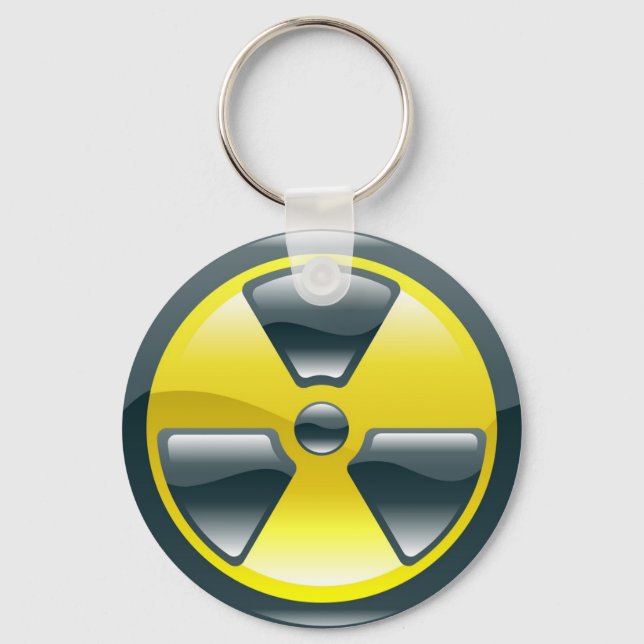 radiation symbol keychain (Front)