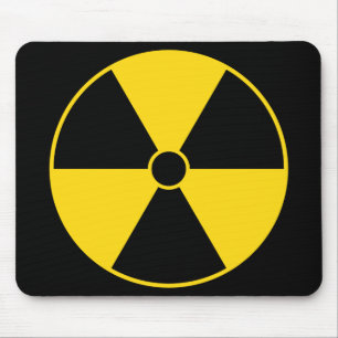 Radiation Symbol Mouse Pad
