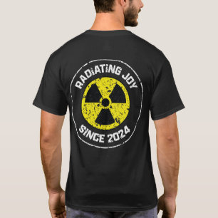 Radiation Symbol Radiating Joy Since 2024 Grunge T-Shirt