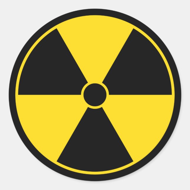 Radiation Symbol Sticker (Front)