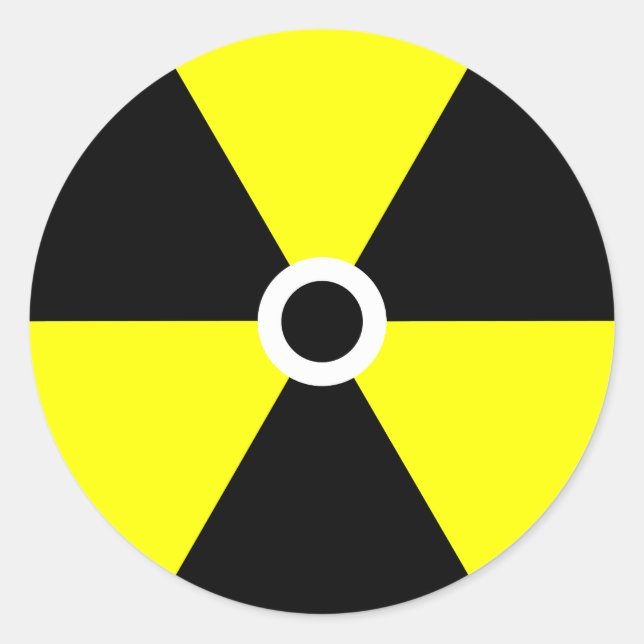 Radiation Symbol Sticker (Front)