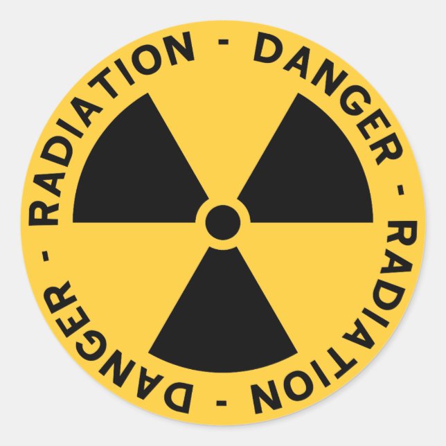 Radiation Symbol Sticker (Front)