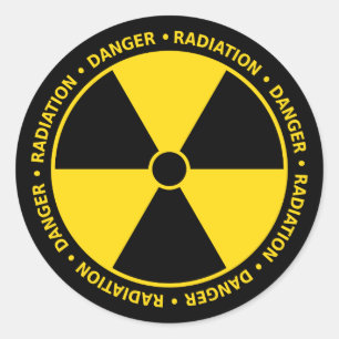 Radiation Symbol Sticker