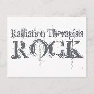 Radiation Therapists Rock Postcard