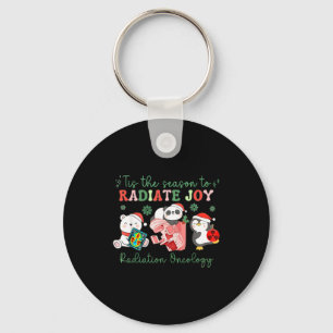 Radiation Therapy Christmas Radiation Therapy Radi Keychain