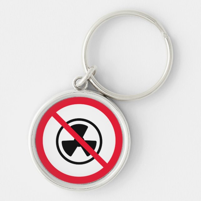 Radiation Traditional Hazard Sign | Keychain (Front)