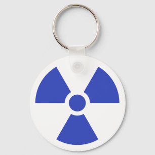 Radiation Trefoil Sign Symbol Warning Sign Symbol Keychain