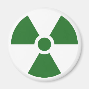 Radiation Trefoil Sign Symbol Warning Sign Symbol Magnet