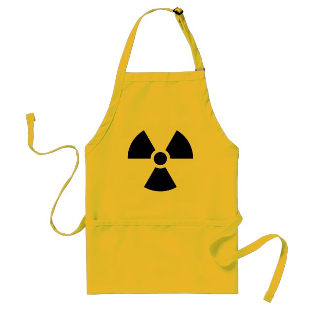 Radiation Trefoil Symbol Funny Cook Standard Apron (Front)