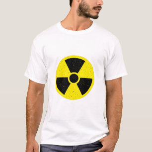 Radiation Warning Nuclear Trefoil Symbol T-Shirt
