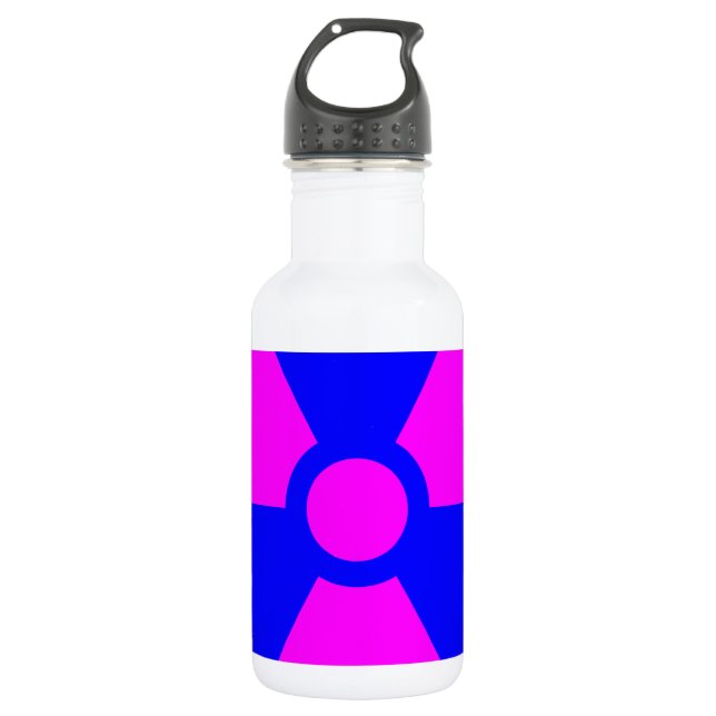 Radiation Warning Symbol 532 Ml Water Bottle (Front)