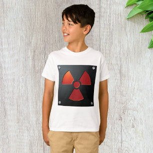 Radiation Warning Symbol Industrial Metal Sign T-Shirt