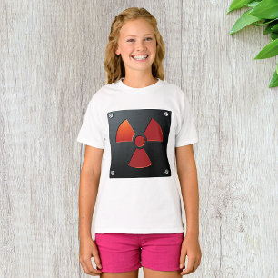 Radiation Warning Symbol Industrial Metal Sign T-Shirt