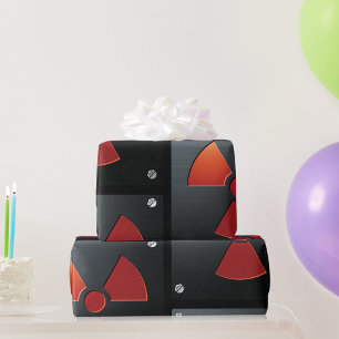 Radiation Warning Symbol Industrial Metal Sign Wrapping Paper