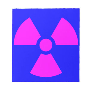 Radiation Warning Symbol Notepad