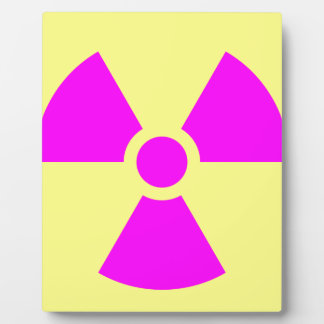Radiation Warning Symbol Plaque
