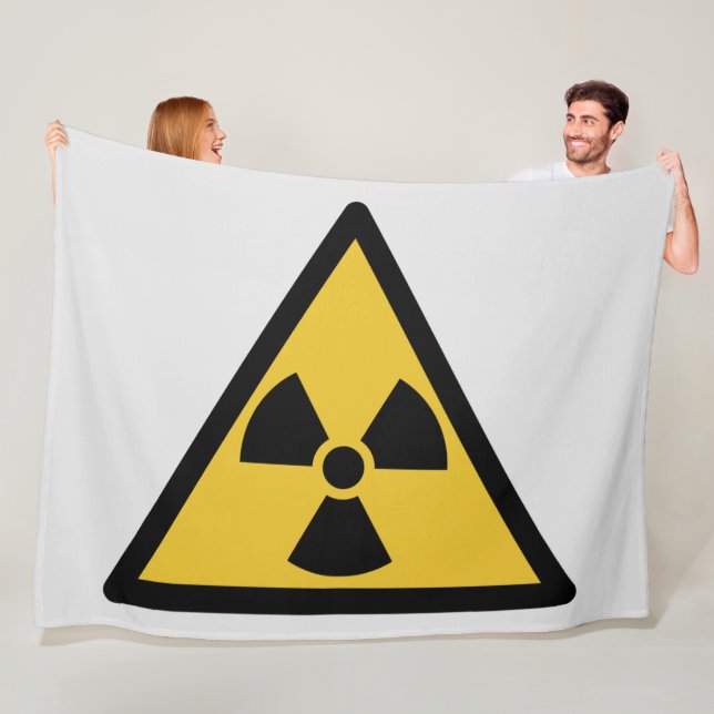 Radiation Warning Symbol (Radioactive Danger) Fleece Blanket (In Situ)