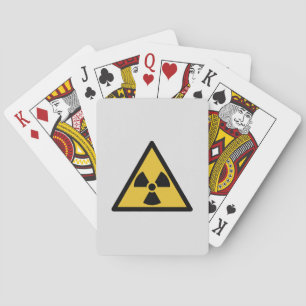 Radiation Warning Symbol (Radioactive Danger) Playing Cards