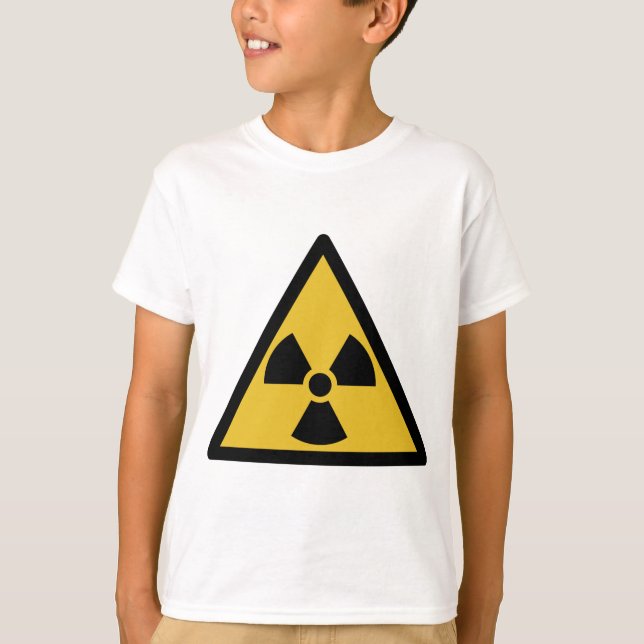 Radiation Warning Symbol (Radioactive Danger) T-Shirt (Front)