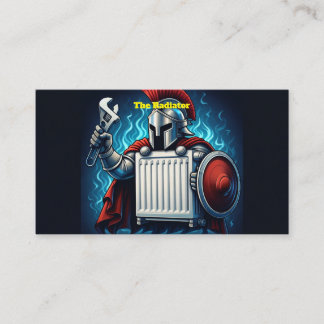 Radiator Specialist Plumber Business Card 
