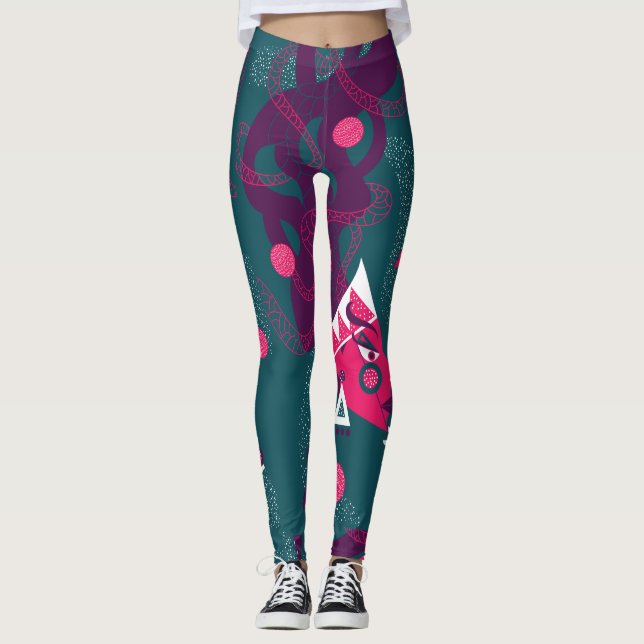 Radical AF Aesthetic Leggings/Yoga Pants (Front)