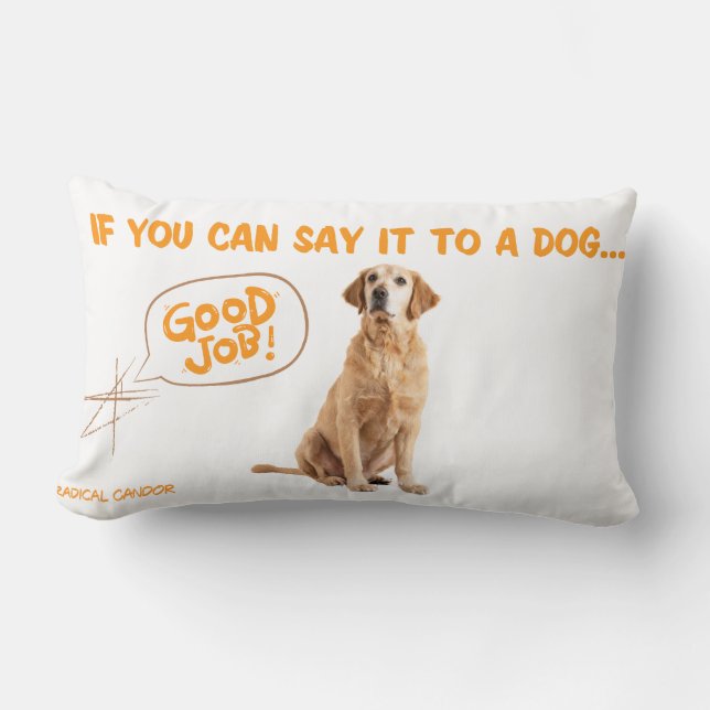 Radical Candour Lumbar Pillow (Front)