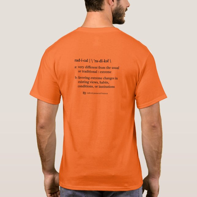Radical Definition T-Shirt (M/W) (Back)