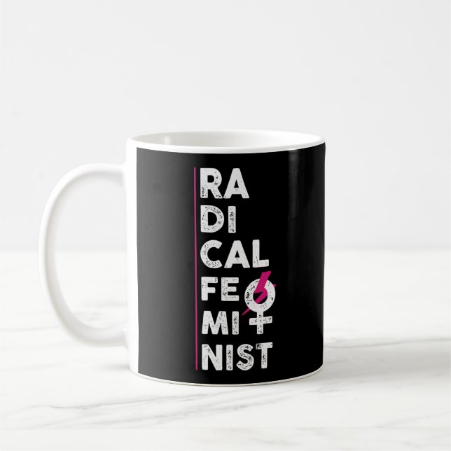 Radical Feminist Symbol Coffee Mug (Left)