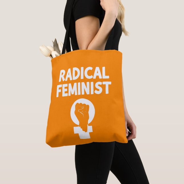 Radical Feminist Tote Bag (Close Up)