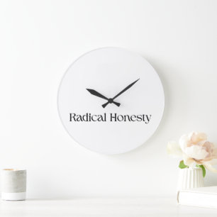 Radical Honesty Minimalist Wall Clock