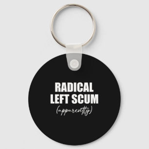 Radical Left S Apparently Litical Sarcastic Quote  Keychain