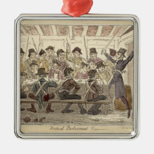 Radical Parliament !!' Metal Ornament