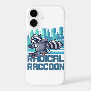 Radical Raccoon Urban Skateboarder