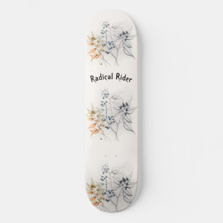 Radical Rider, Berries Abstract, Minimalist  Skateboard