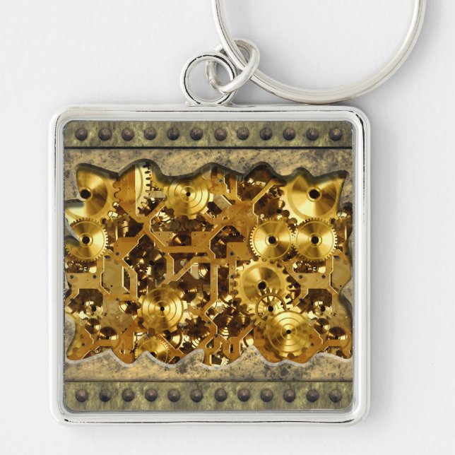 Radical Steampunk 10 Keychain (Front)