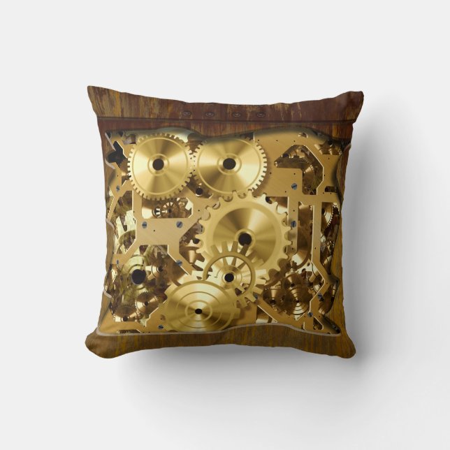 Radical Steampunk 3 Pillow (Front)