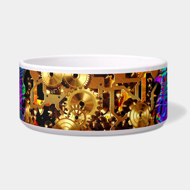 Radical Steampunk 6 Pet Bowl (Front)