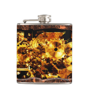 Radical Steampunk 7 Wrapped Flask