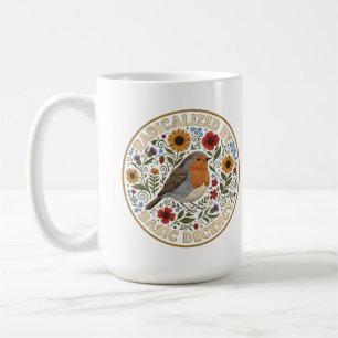 Radicalized by Basic Decency Birds lovers Coffee Mug