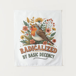 Radicalized by Basic Decency Vintage Inspirationa Tapestry