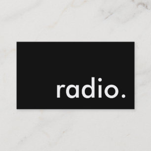 radio. business card