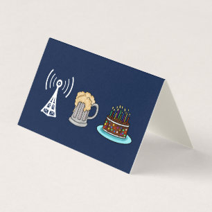 Radio de jambon répéteur, carte d'anniversaire de 